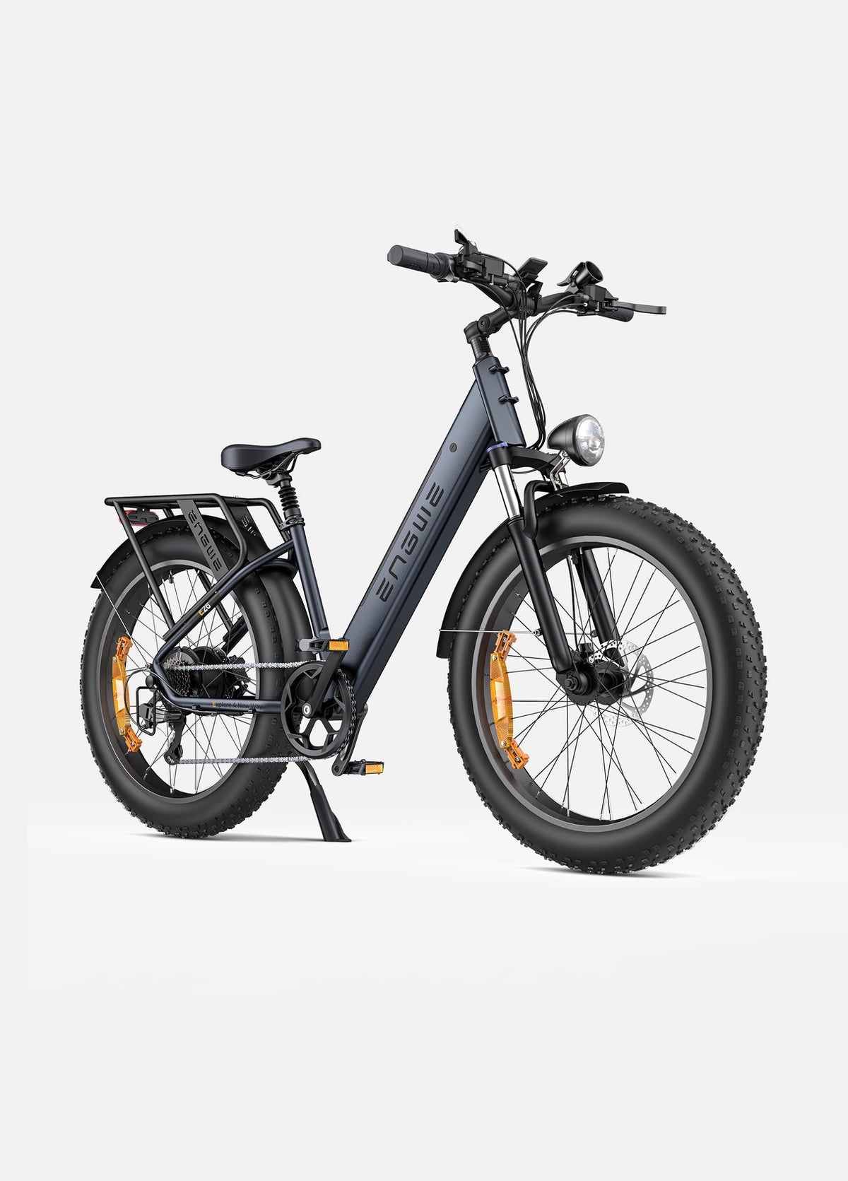 E26 Fat Tyre Electric Bike 250W 70Nm Torque Max Speed 25 km/h 140km Range Dual Suspension All-Terrain Ebike