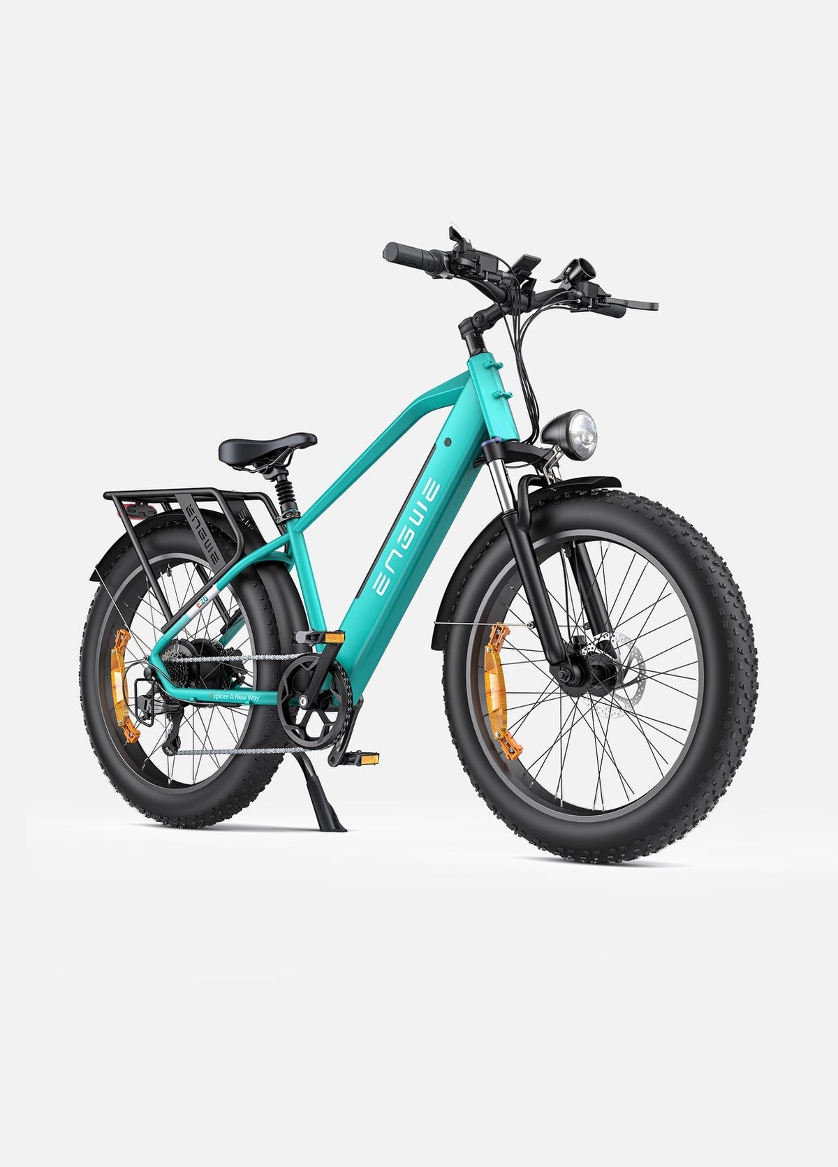 E26 Fat Tyre Electric Bike 250W 70Nm Torque Max Speed 25 km/h 140km Range Dual Suspension All-Terrain Ebike