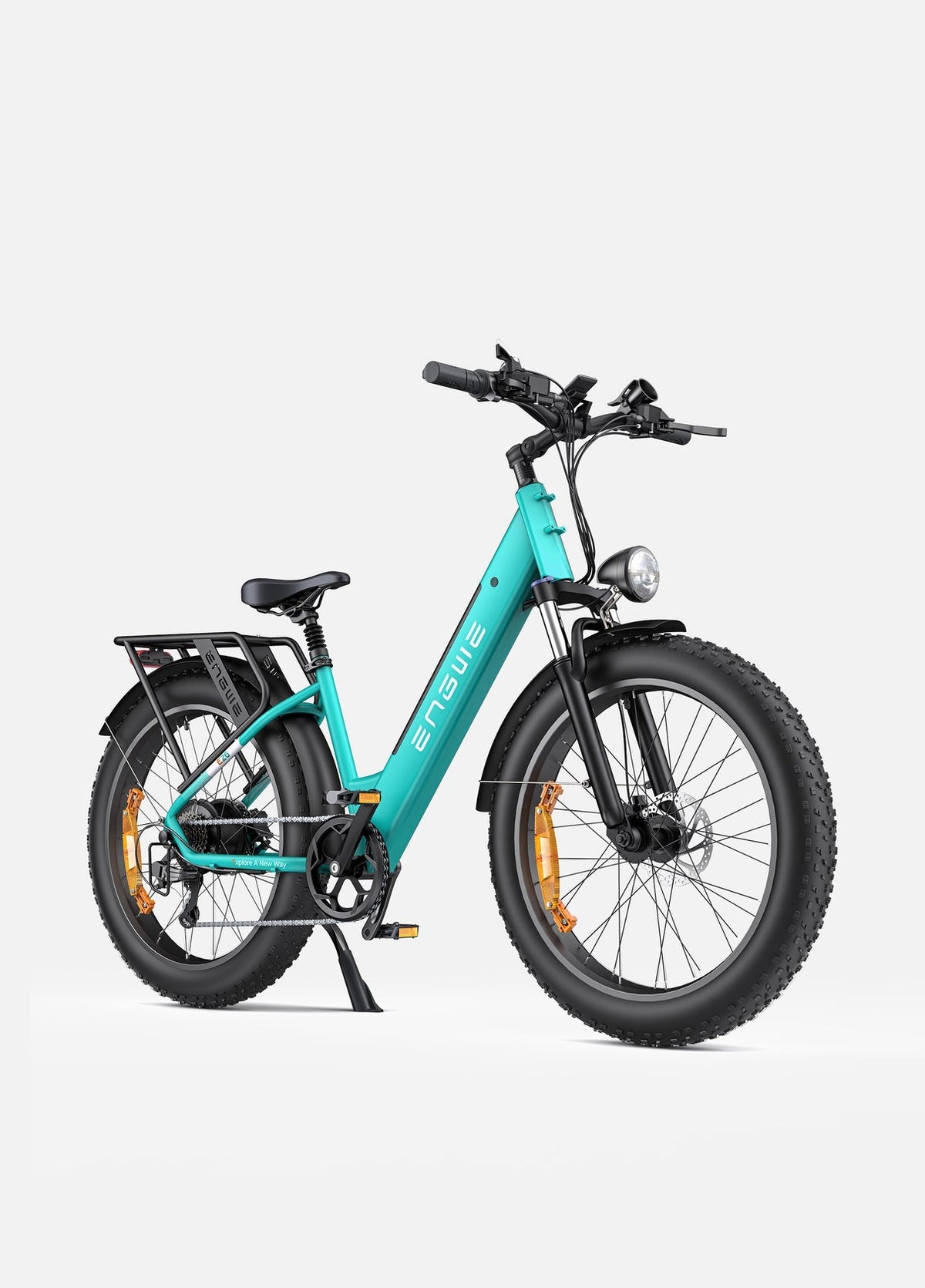 E26 Fat Tyre Electric Bike 250W 70Nm Torque Max Speed 25 km/h 140km Range Dual Suspension All-Terrain Ebike