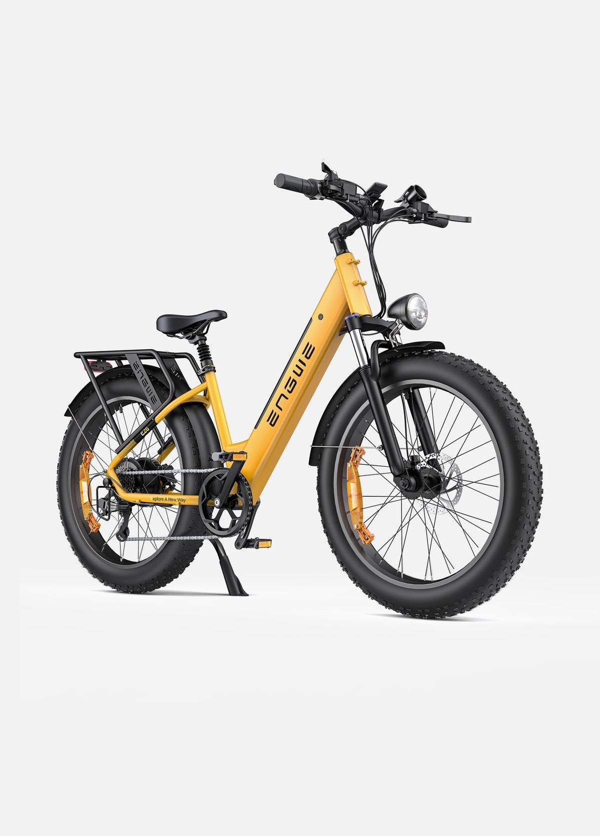 E26 Fat Tyre Electric Bike 250W 70Nm Torque Max Speed 25 km/h 140km Range Dual Suspension All-Terrain Ebike