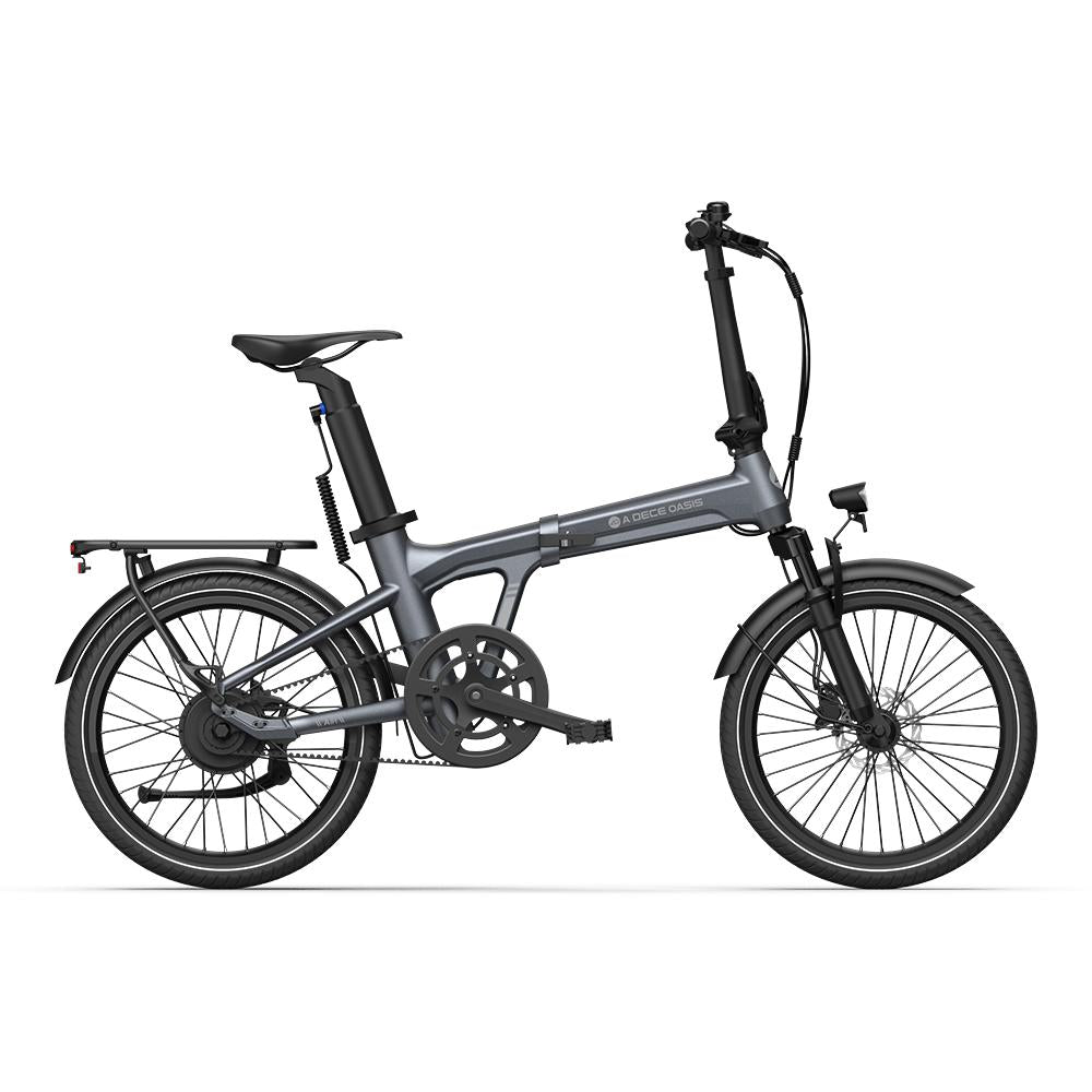 Air 20S 250W Folding Electric Bike for Adults, 20" eBike, 36V 9.6Ah Battery, Up to 25 km/h, Up to 100 km Range - Grey