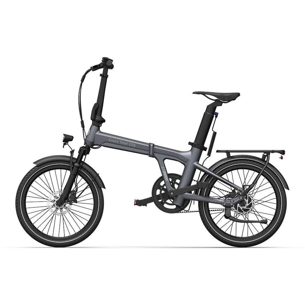 Air 20S 250W Folding Electric Bike for Adults, 20" eBike, 36V 9.6Ah Battery, Up to 25 km/h, Up to 100 km Range - Grey