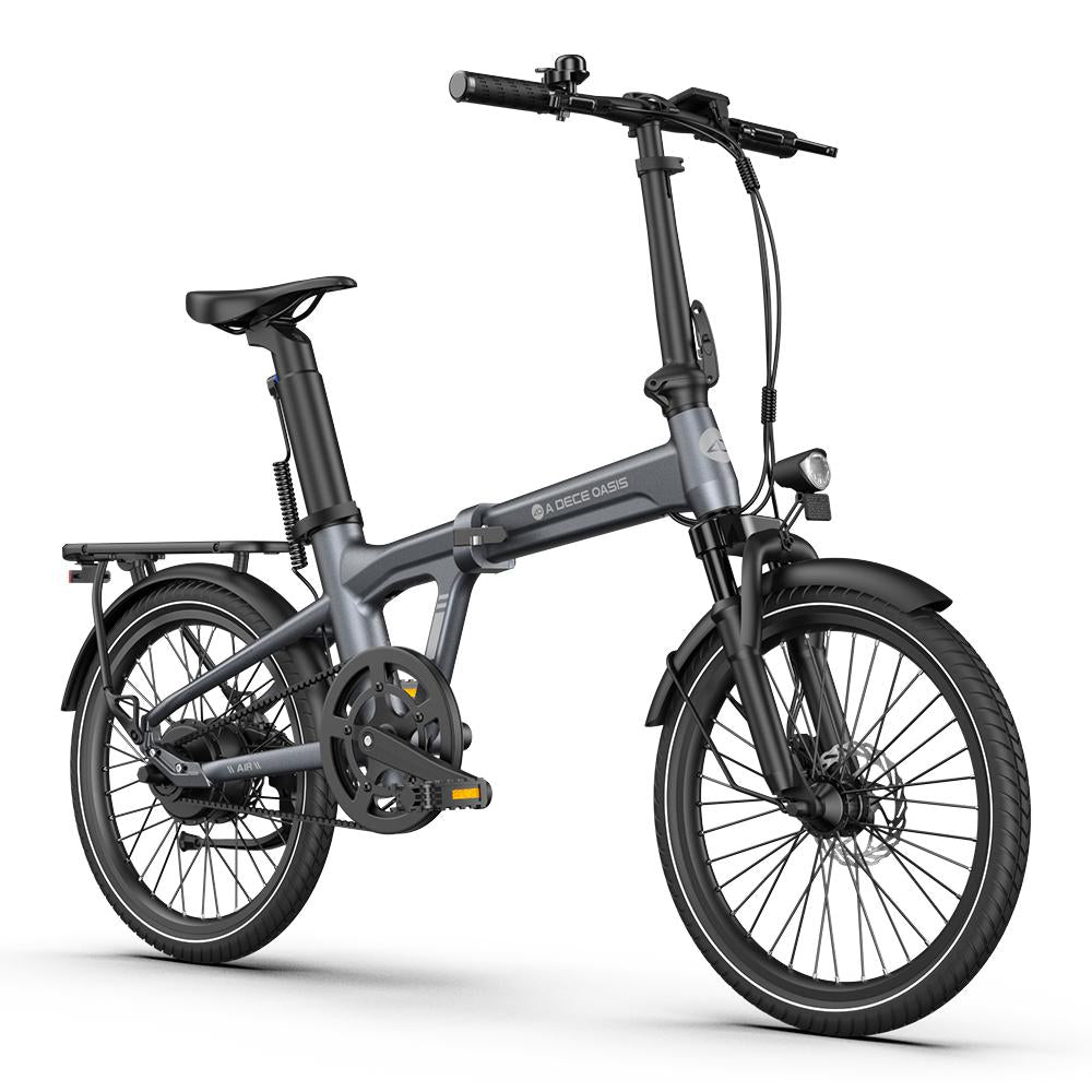 Air 20S 250W Folding Electric Bike for Adults, 20" eBike, 36V 9.6Ah Battery, Up to 25 km/h, Up to 100 km Range - Grey
