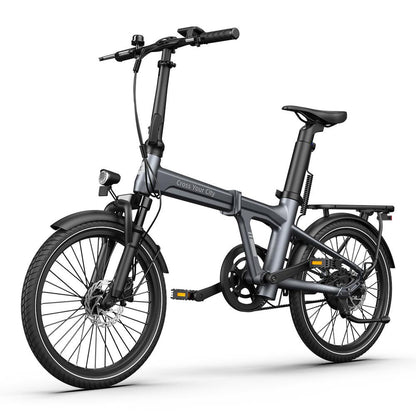 Air 20S 250W Folding Electric Bike for Adults, 20" eBike, 36V 9.6Ah Battery, Up to 25 km/h, Up to 100 km Range - Grey